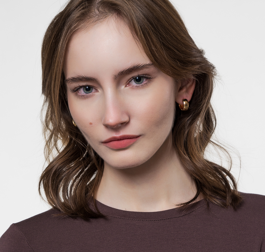 Набор серег (3 пары) Мармалато, цвет Золото-бежевый-коричневый #2