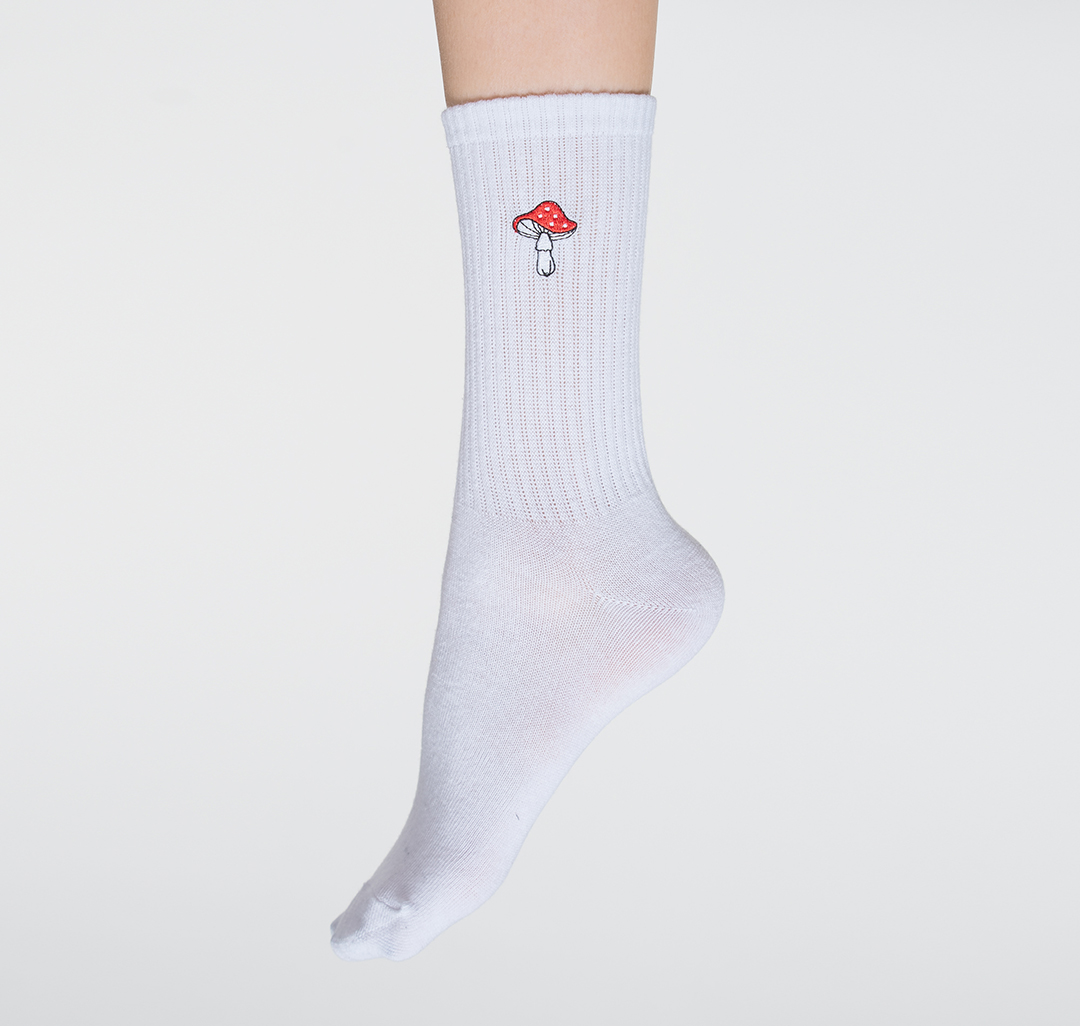 Носки (2 пары) Мармалато, цвет Белый-черный-красный #3