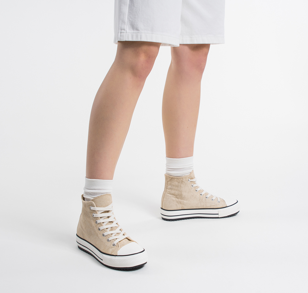 Кеды Мармалато, цвет Бежевый-белый #3