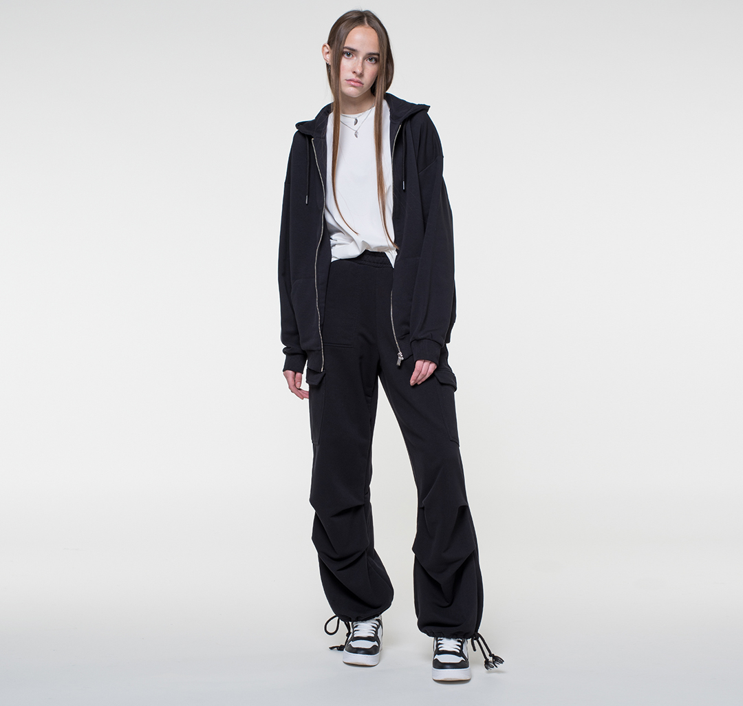 Толстовка на молнии Мармалато, цвет Черный #4