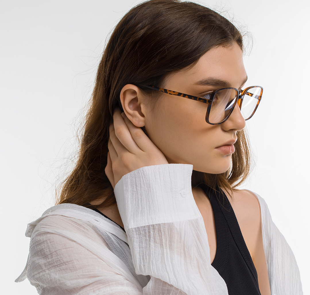 Очки с чехлом Мармалато, цвет Матовый черный-коричневый-прозрачный #5