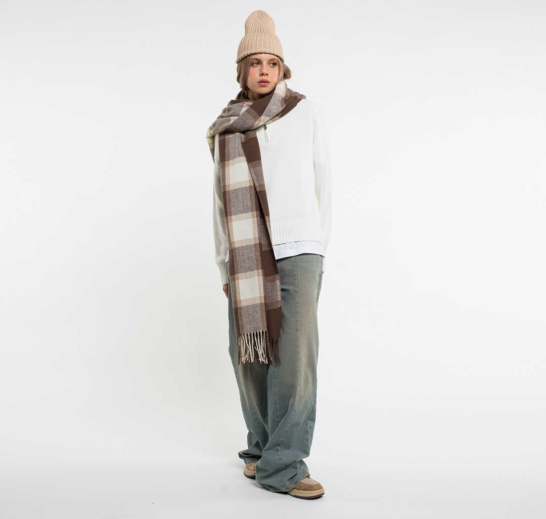 Палантин Мармалато, цвет Коричневый-бежевый-разноцветный #3