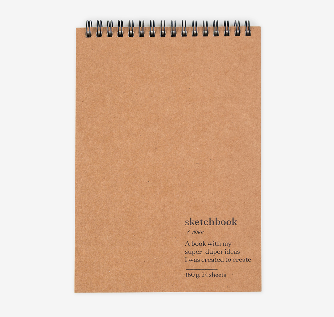 Блокнот Мармалато, цвет Бежевый-черный #1