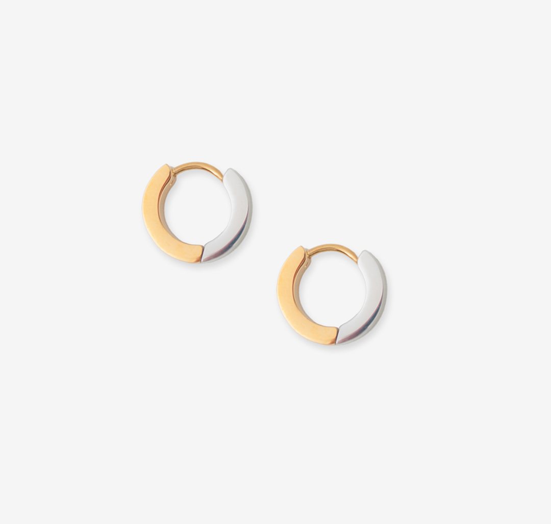 Серьги Мармалато, цвет Золото-белое серебро #1