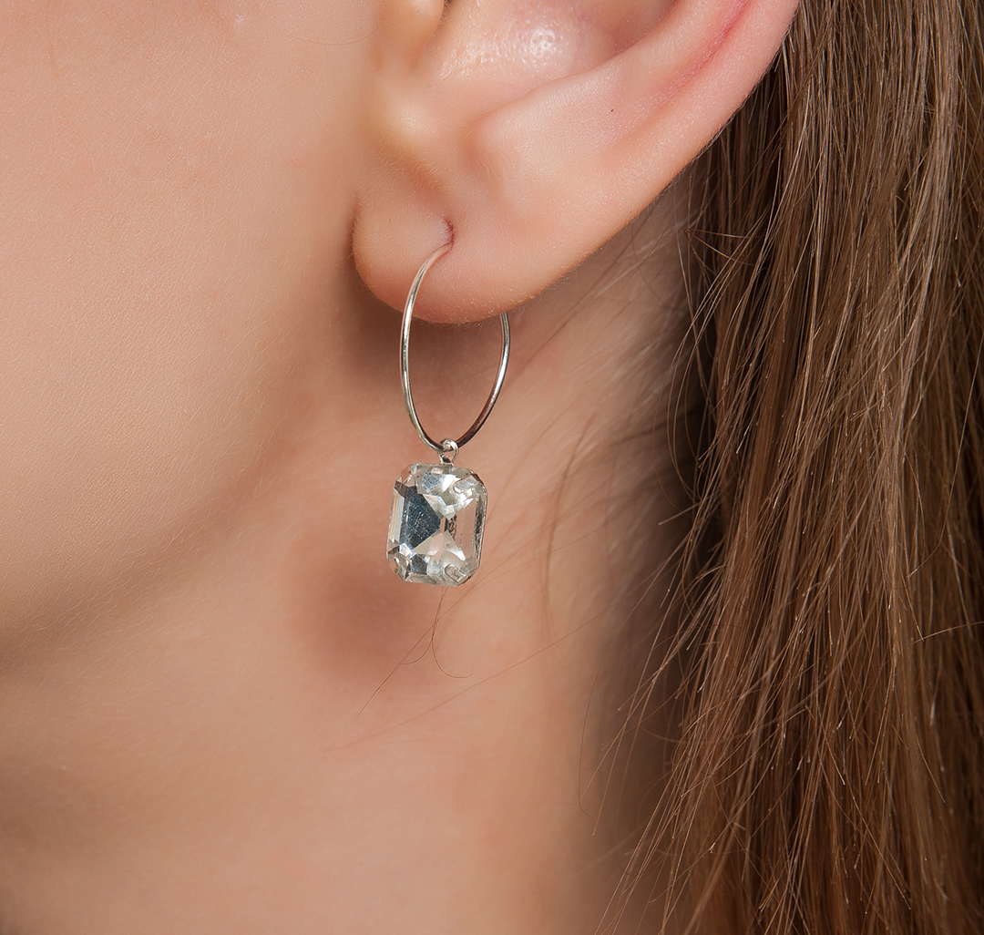 Серьги Мармалато, цвет Серебро-прозрачный #3