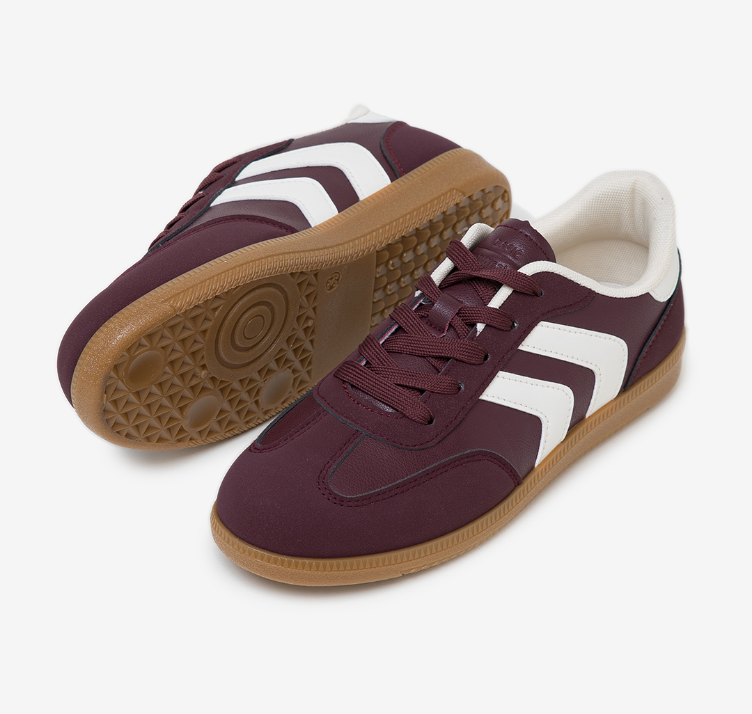 Кеды Мармалато, цвет Бордовый-молочный-рыжий #5