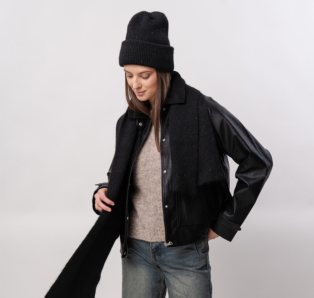 Шарф Мармалато, цвет Черный #4