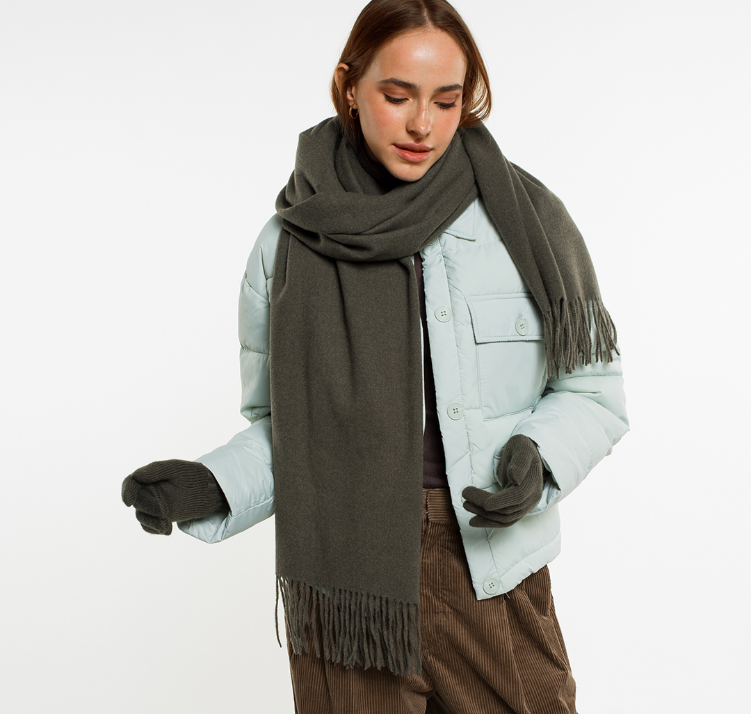 Палантин Мармалато, цвет Хаки #3