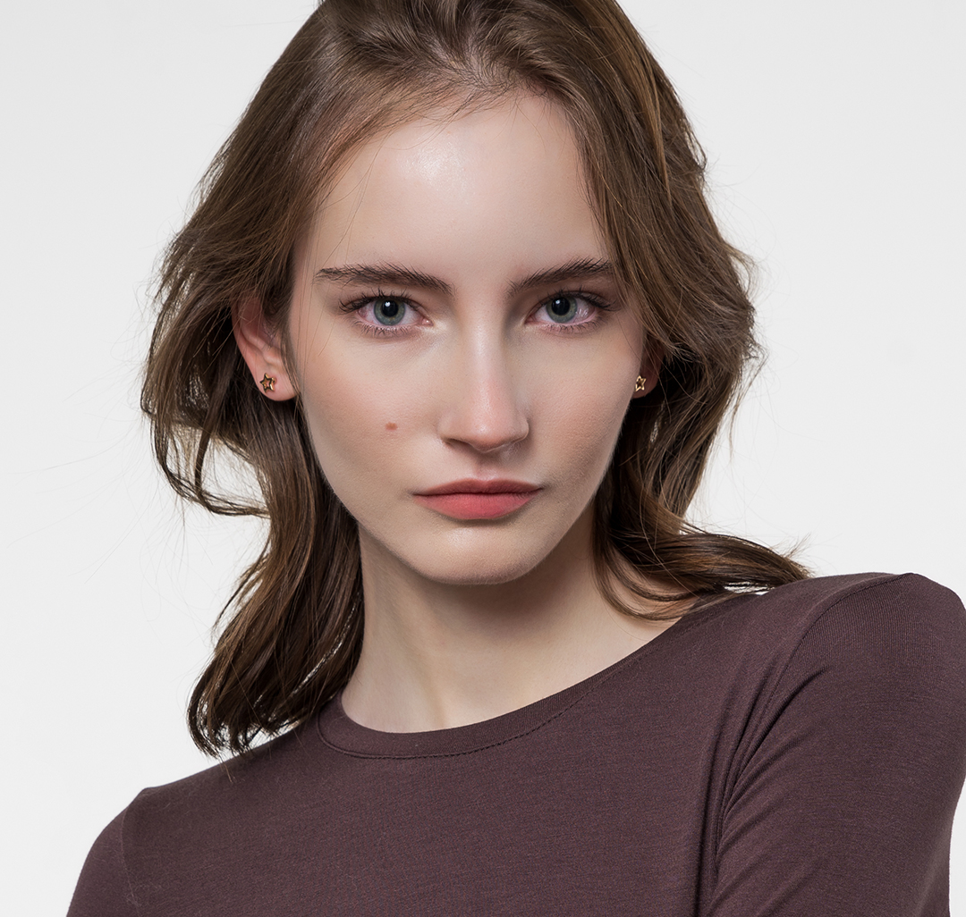 Набор серег (9 пар) Мармалато, цвет Белое серебро-золото-прозрачный #2