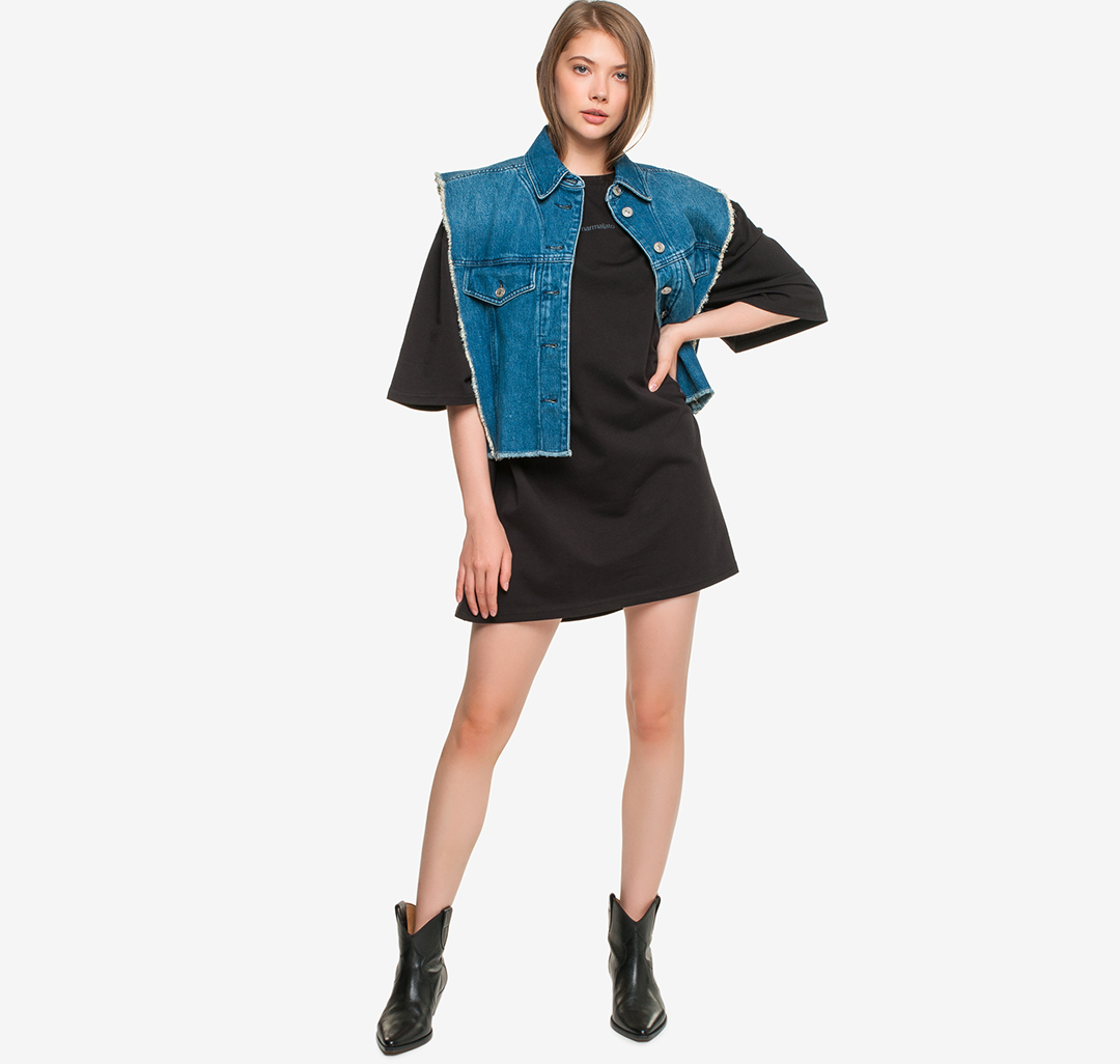 Платье-футболка Мармалато, цвет Черный #4