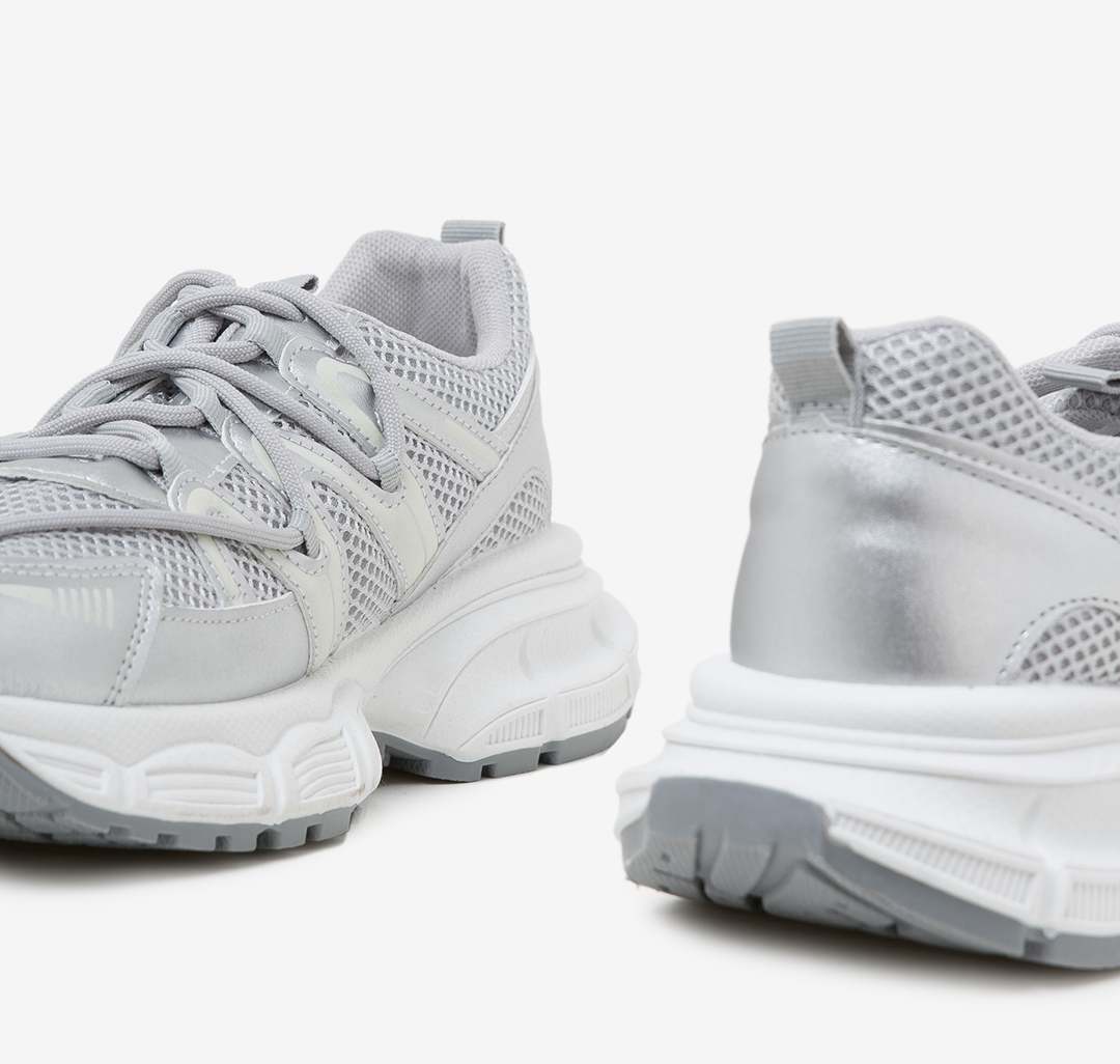 Кроссовки Мармалато, цвет Серебряный-молочный #7