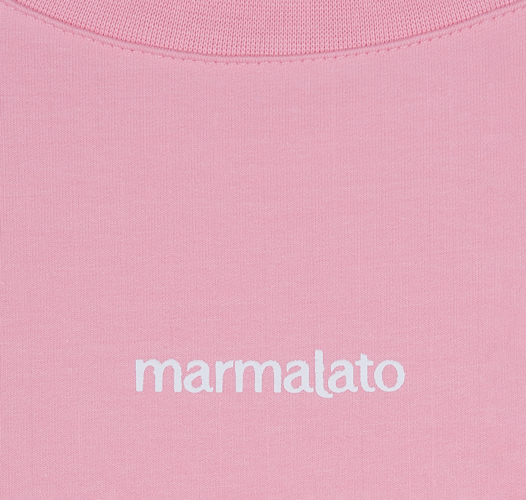 Платье-футболка Мармалато, цвет Розовый-белый #3