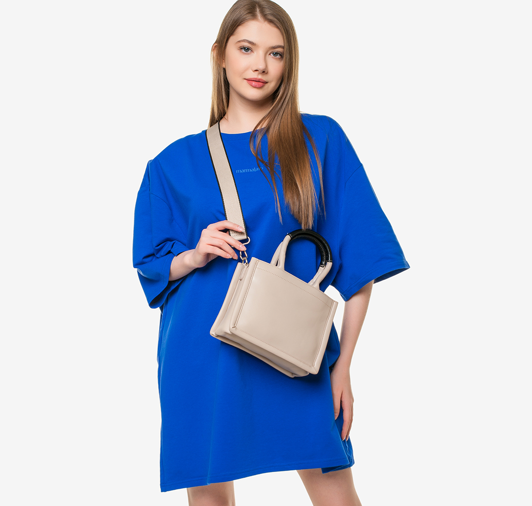 Сумка Мармалато, цвет Бежевый-черный #6