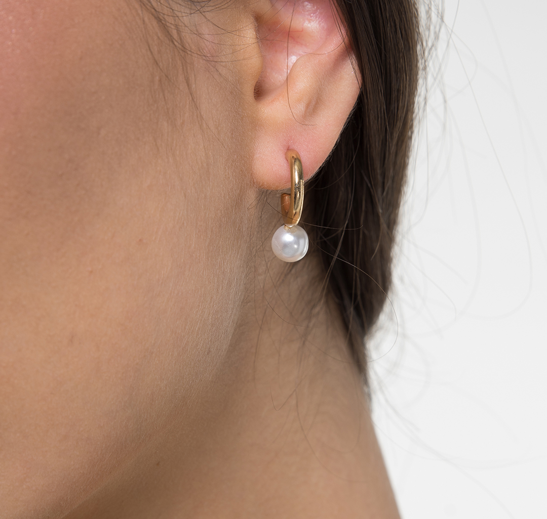 Набор серег (3 пары) Мармалато, цвет Золото-жемчуг #4