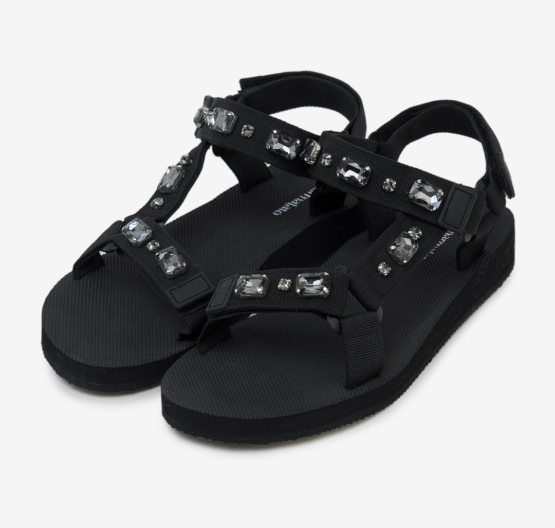 Босоножки Мармалато, цвет Черный-серебряный #2