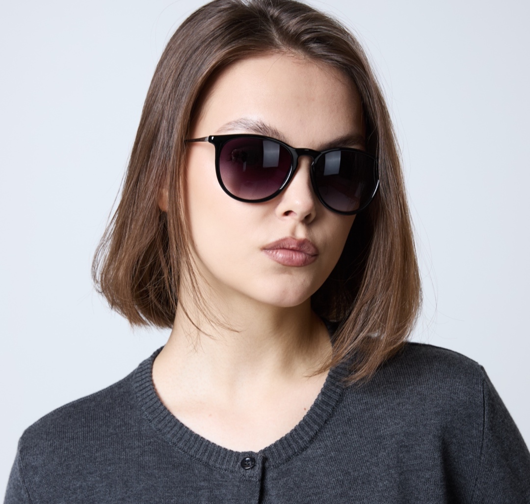 Очки с чехлом Мармалато, цвет Черный-серебро #1