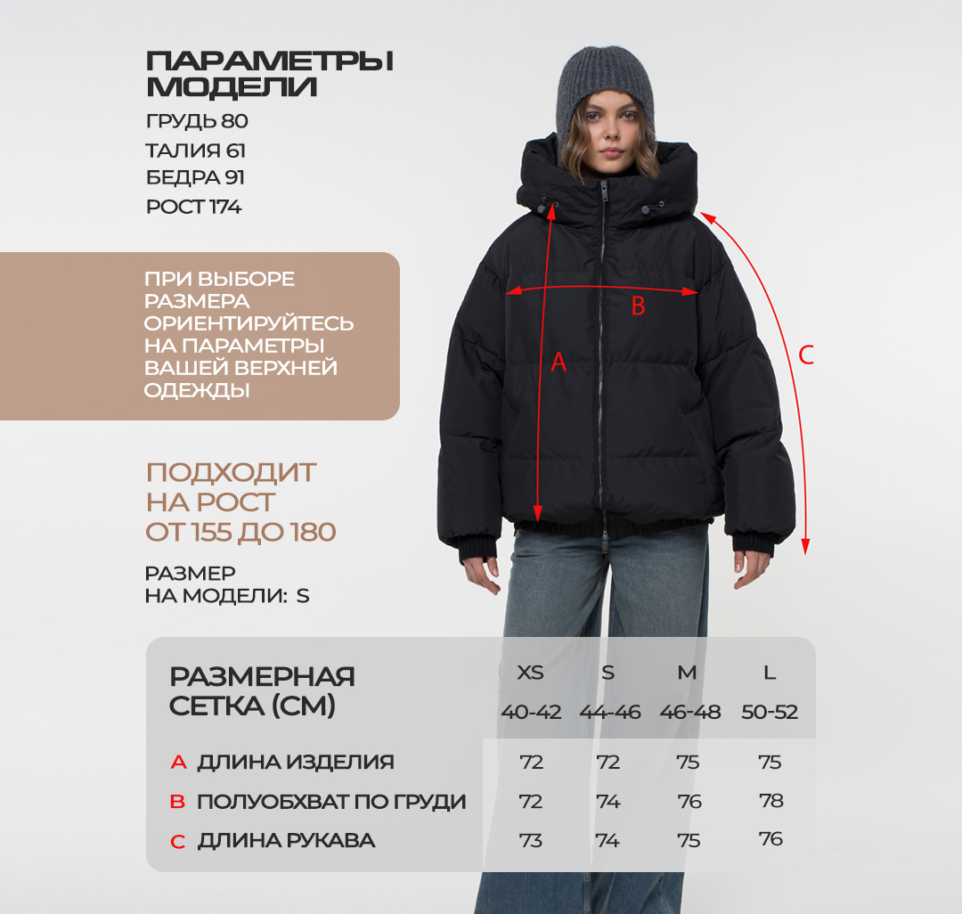 Пуховик Мармалато, цвет Черный #12