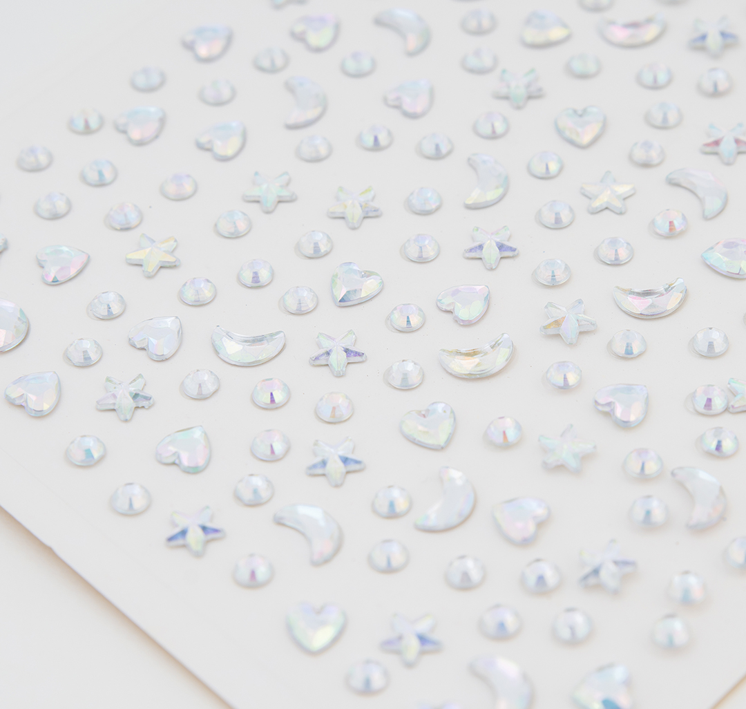 Стразы для тела Мармалато, цвет Серебро-мультиколор #2