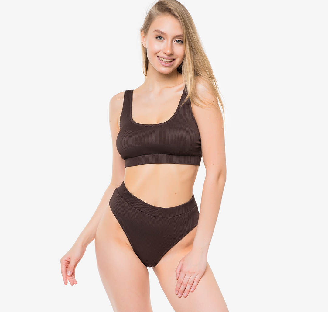 Купальный топ Мармалато, цвет Коричневый #3