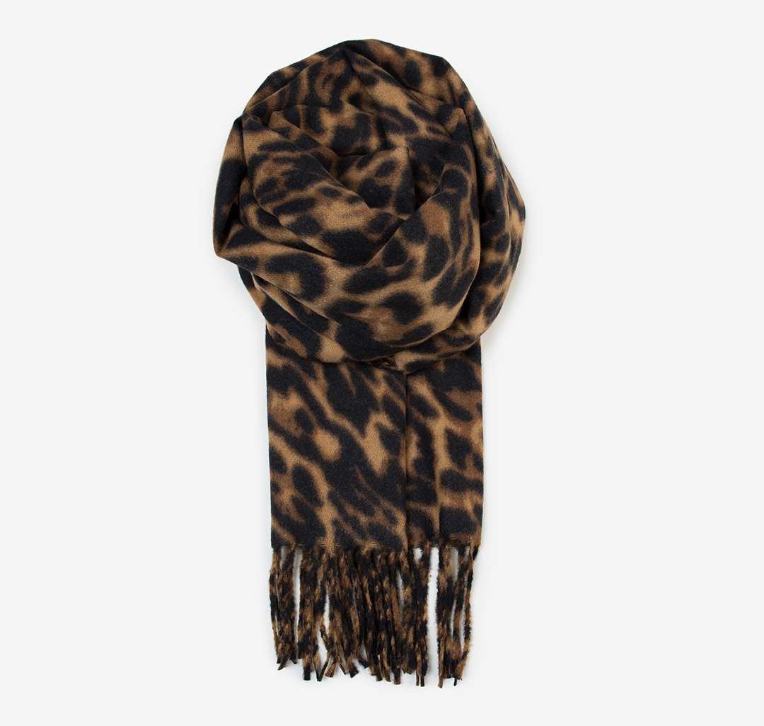 Палантин Мармалато, цвет Бежевый-коричневый-черный #4