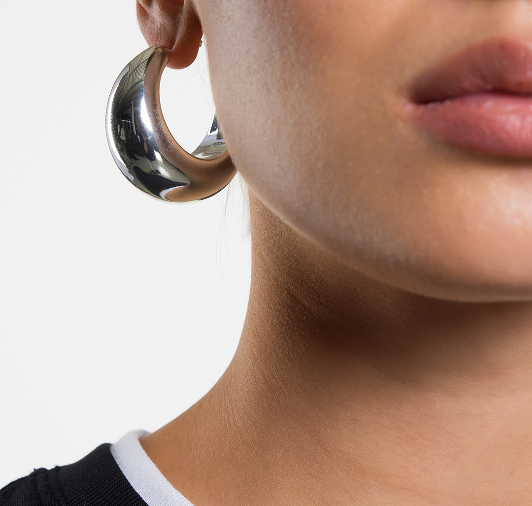 Серьги Мармалато, цвет Белое серебро #5