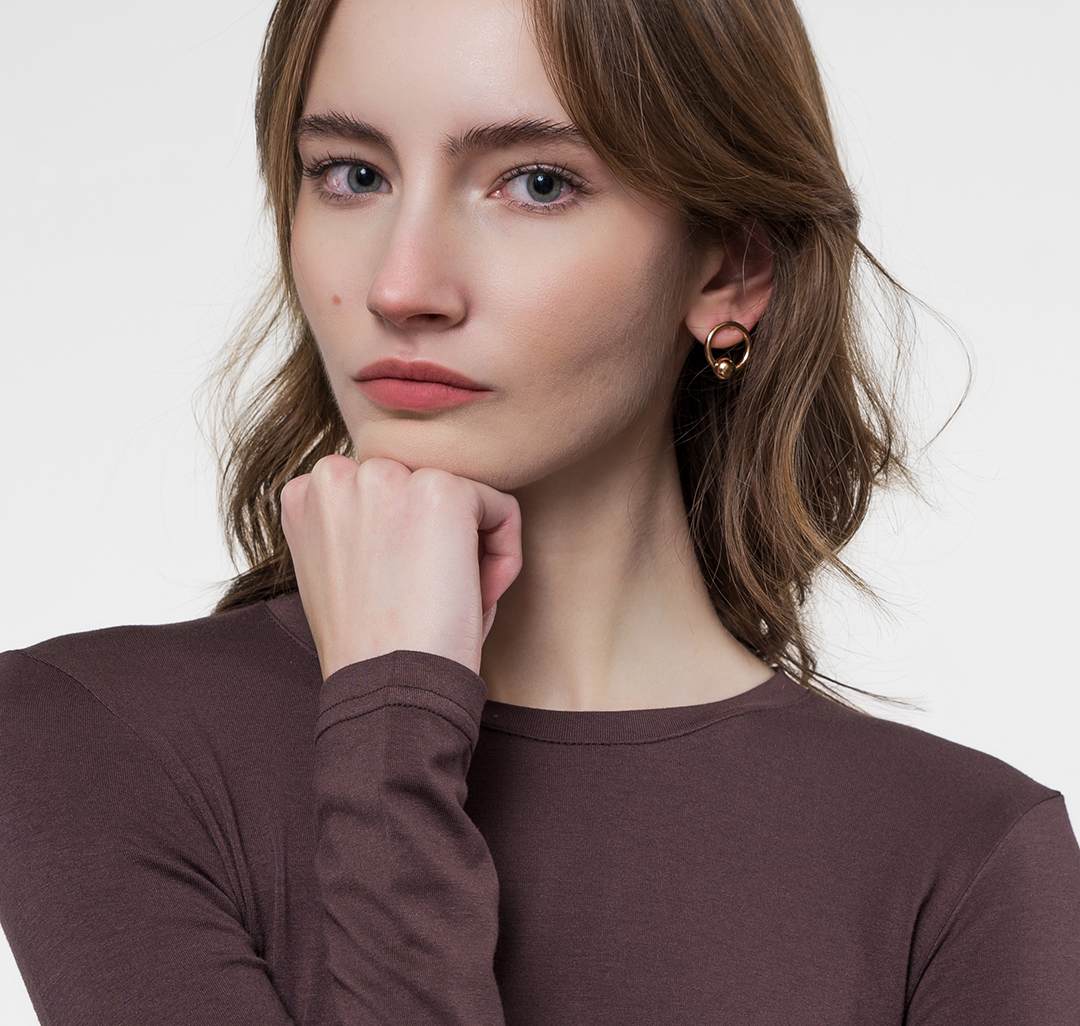 Набор серег (3 пары) Мармалато, цвет Золото-прозрачный #2