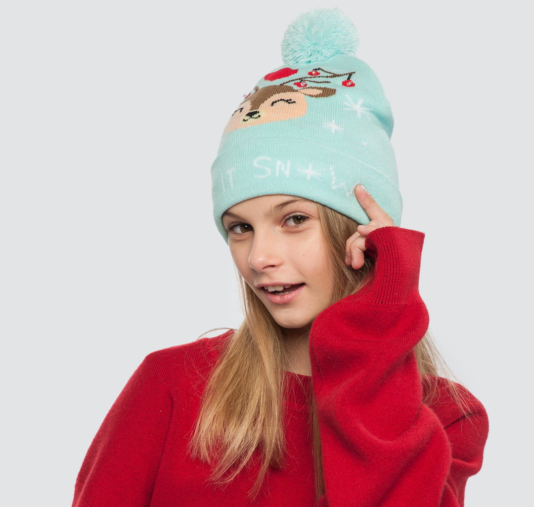 Шапка Мармалато, цвет Мятный-коричневый-мультиколор #2