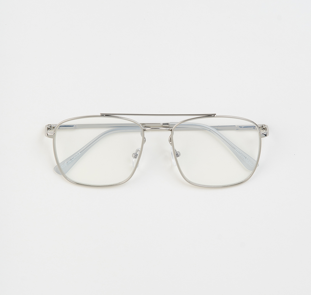 Очки с чехлом Мармалато, цвет Серебро-прозрачный #4