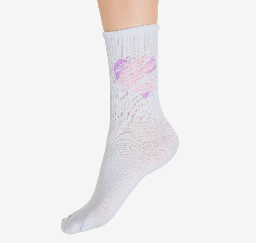 Носки (2 пары) Мармалато, цвет Белый-лиловый-розовый #2