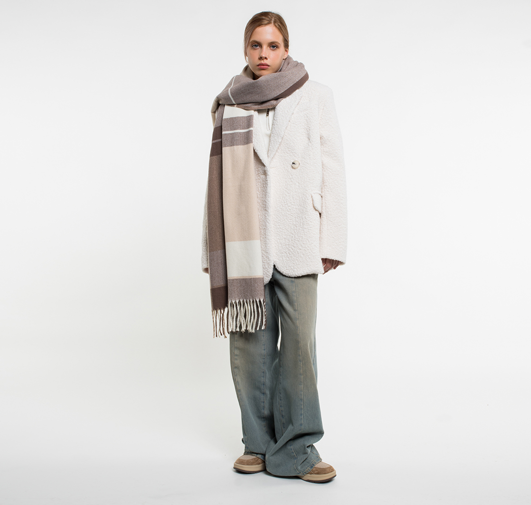 Палантин Мармалато, цвет Бежевый-разноцветный #2