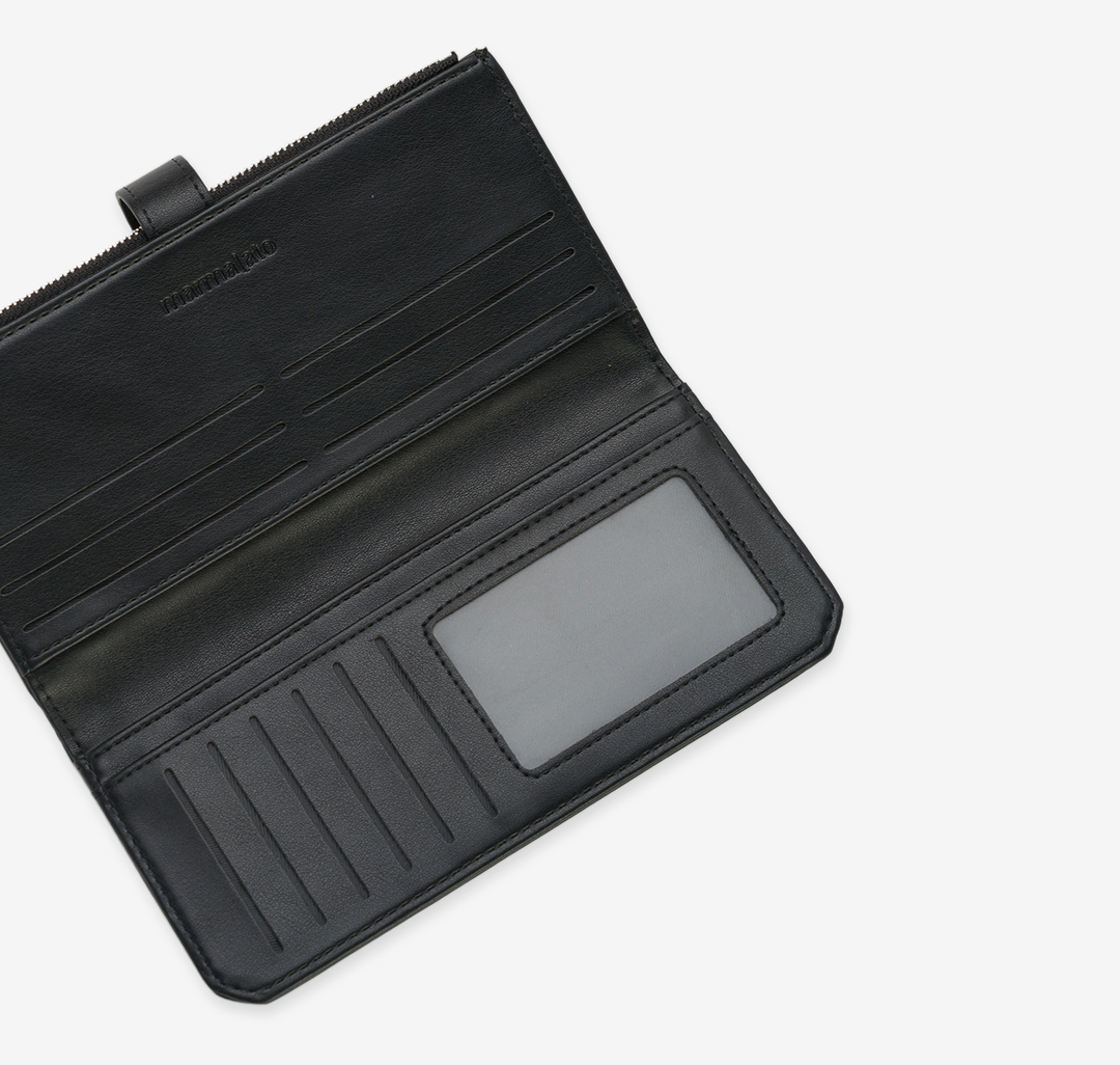 Портмоне Мармалато, цвет Черный-серебро #2