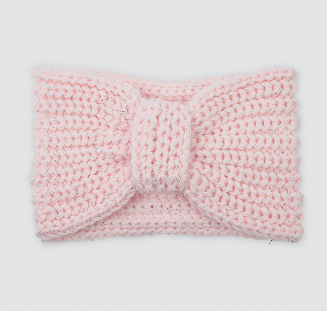 Повязка на голову Мармалато, цвет Светло-розовый-серебро #1