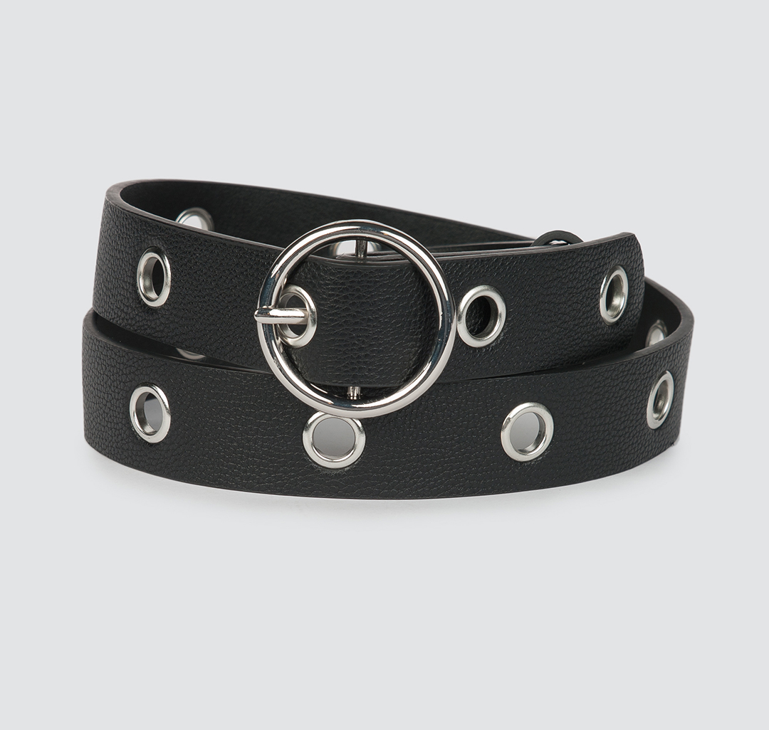 Ремень Мармалато, цвет Черный-серебро #1