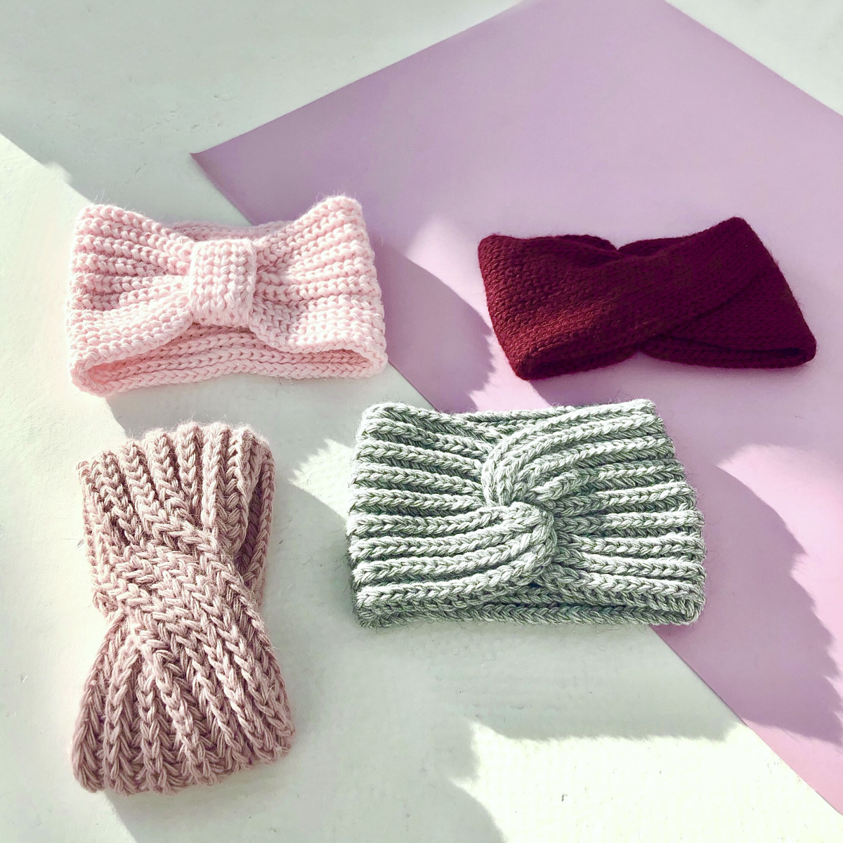 Повязка на голову Мармалато, цвет Светло-розовый-серебро #3