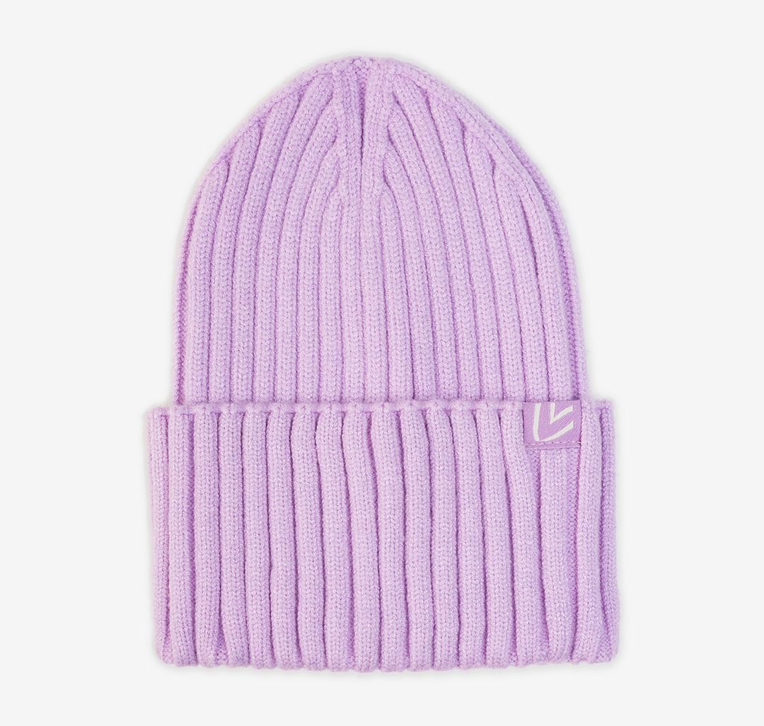 Шапка Мармалато, цвет Лавандовый-белый #5