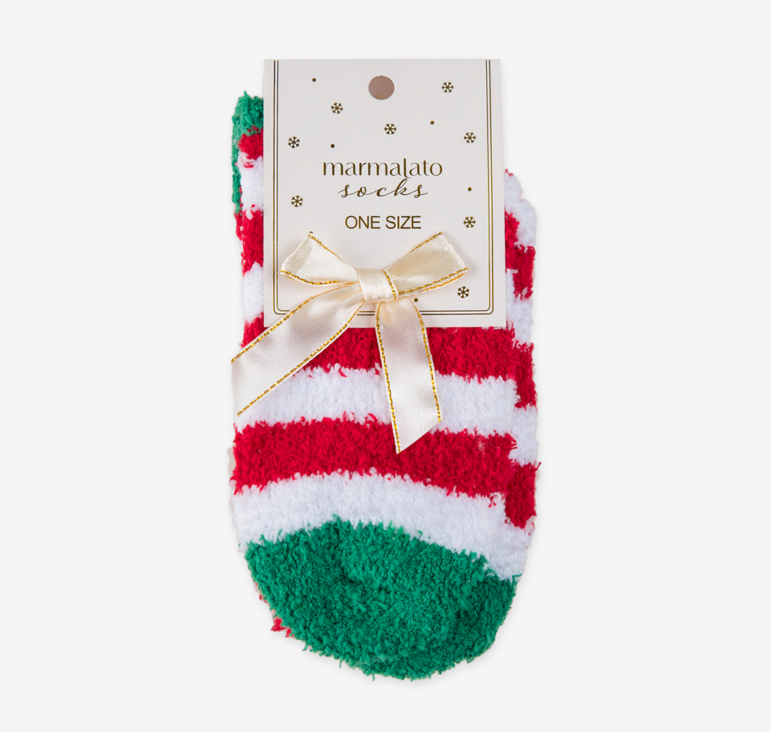 Носки (1 пара) Мармалато, цвет Красный-белый-зеленый #3