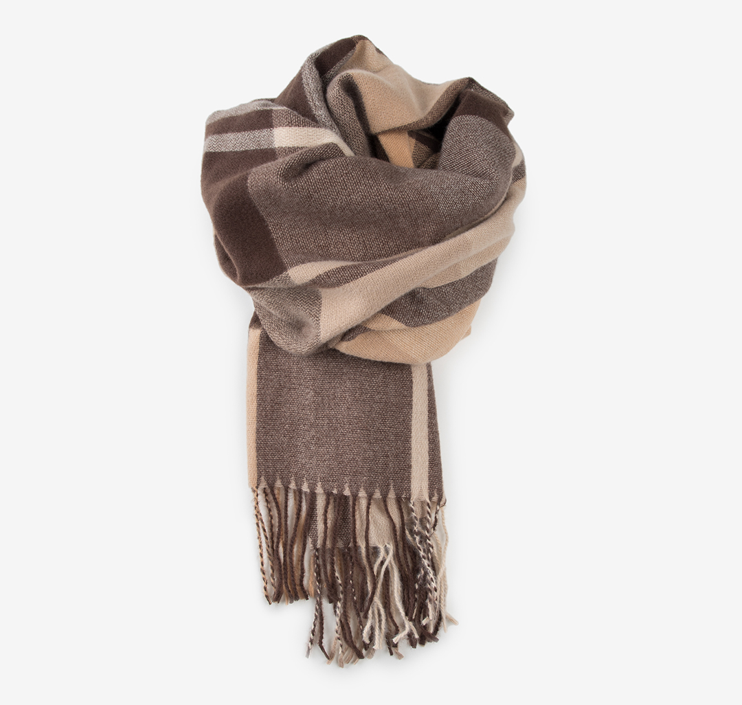 Палантин Мармалато, цвет Бежевый-коричневый #2