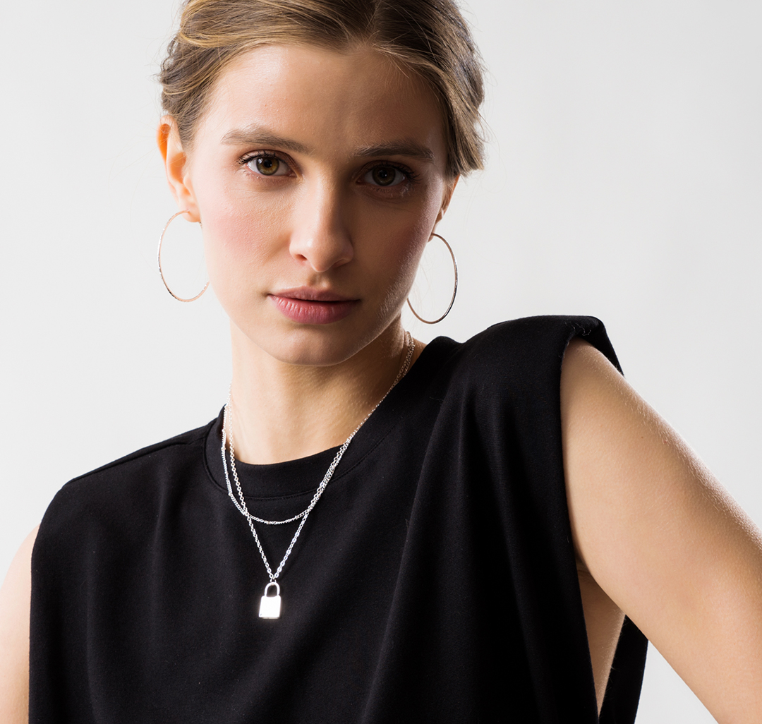 Набор серег (4 пары) Мармалато, цвет Белое серебро #2