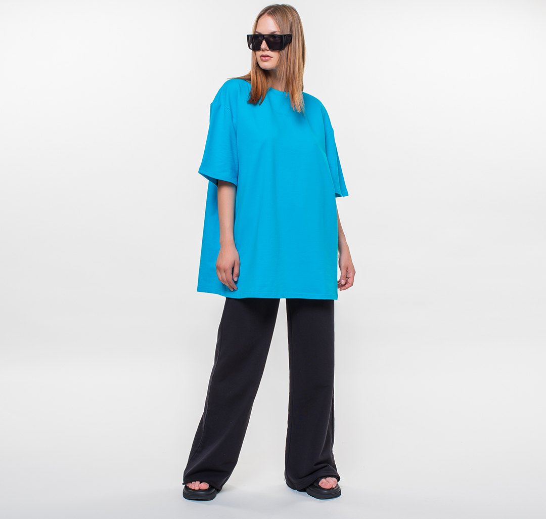 Платье-футболка Мармалато, цвет Голубой #3