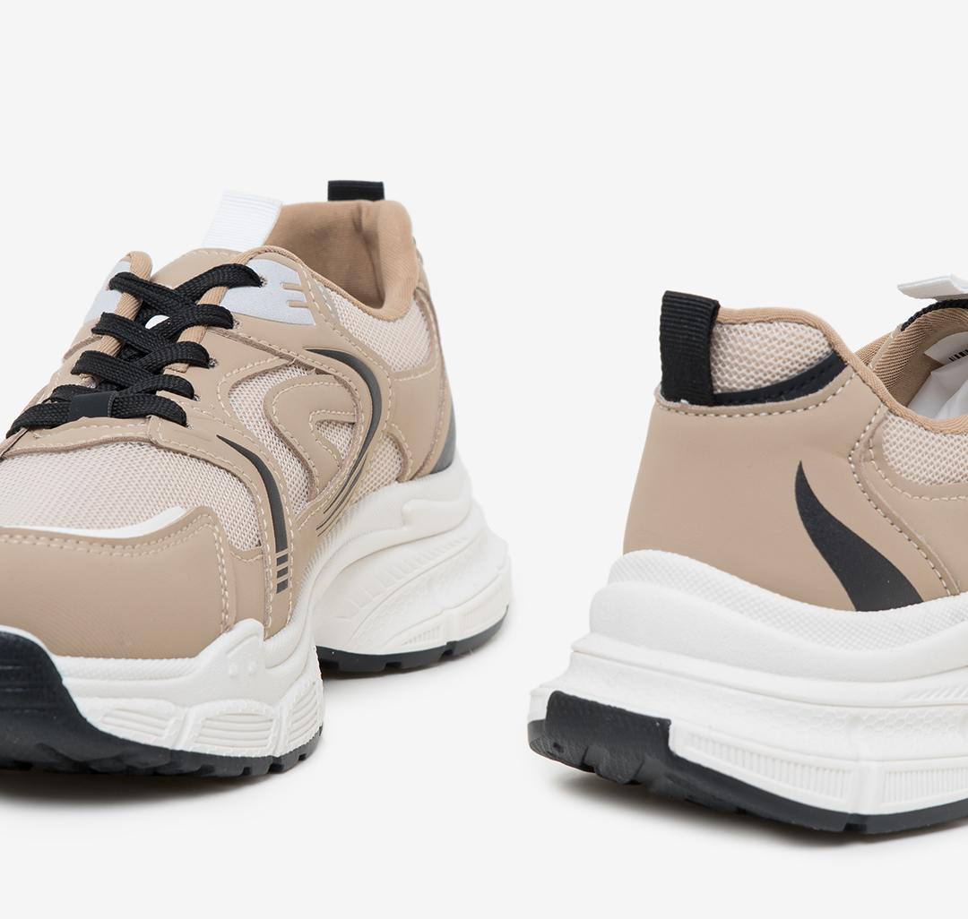 Кроссовки Мармалато, цвет Бежевый-молочный-черный #7