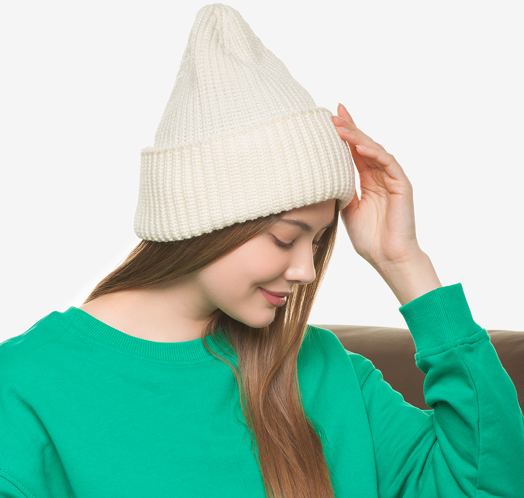 Шапка Мармалато, цвет Молочный #2