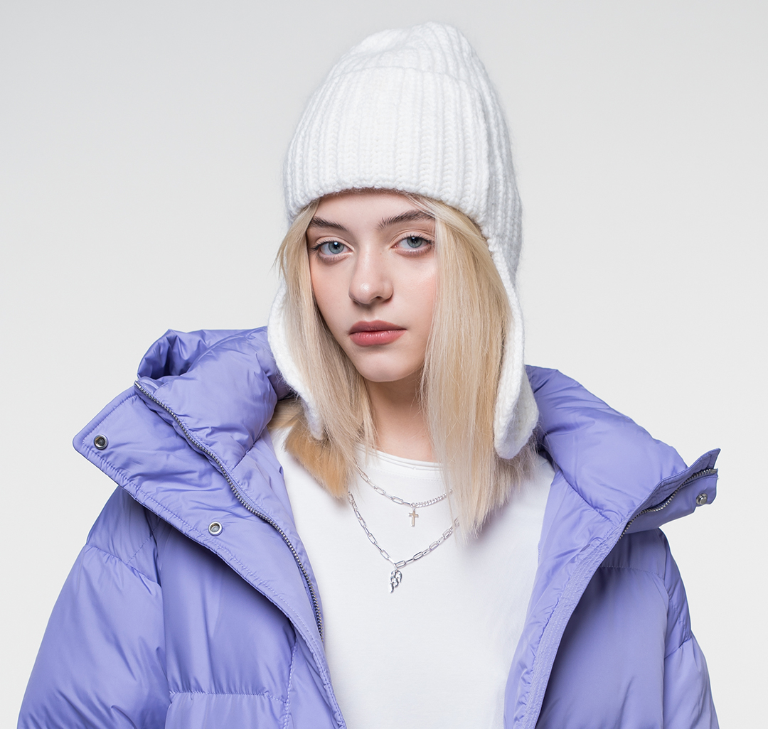 Шапка-ушанка Мармалато, цвет Белый #1