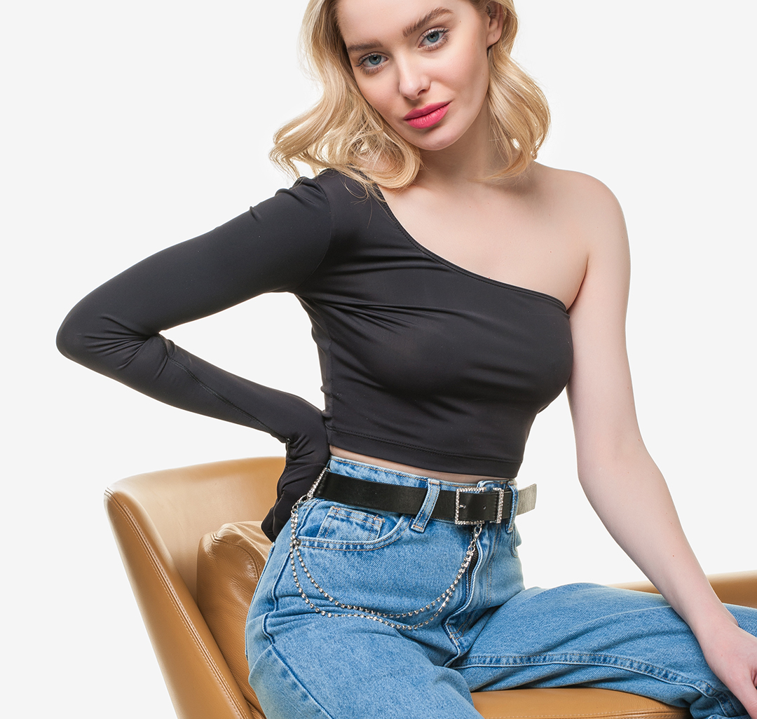 Ремень Мармалато, цвет Черный-серебро-прозрачный #3