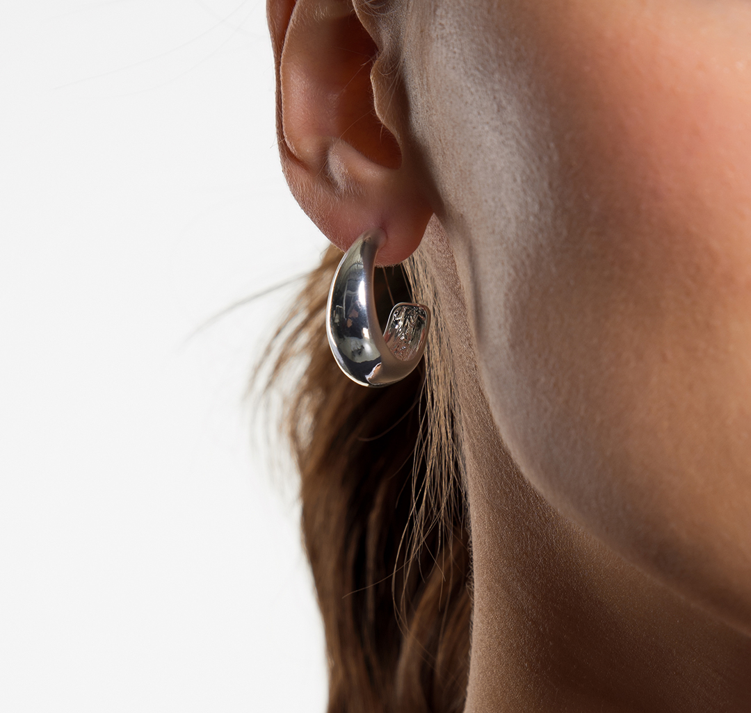 Набор серег (2 пары) Мармалато, цвет Белое серебро-золото-прозрачный #4