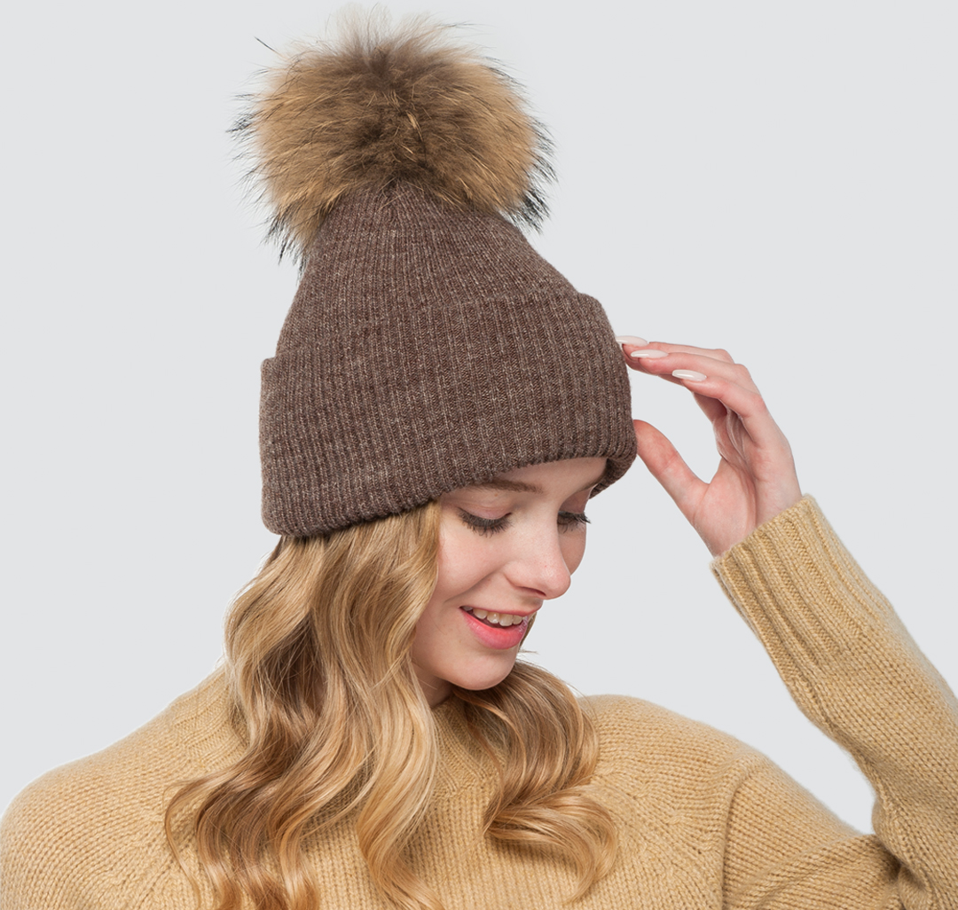 Шапка Мармалато, цвет Коричневый меланж #2