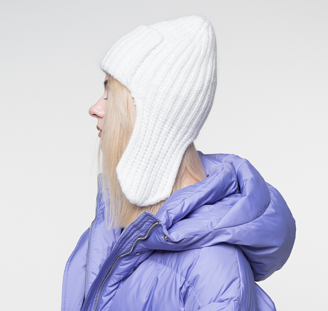 Шапка-ушанка Мармалато, цвет Белый #2