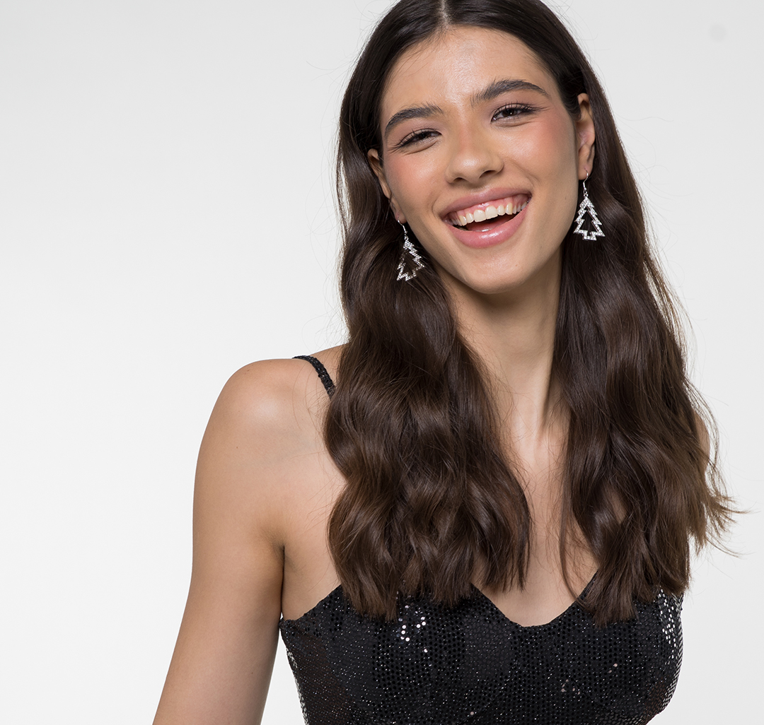 Серьги Мармалато, цвет Белое серебро-прозрачный #2