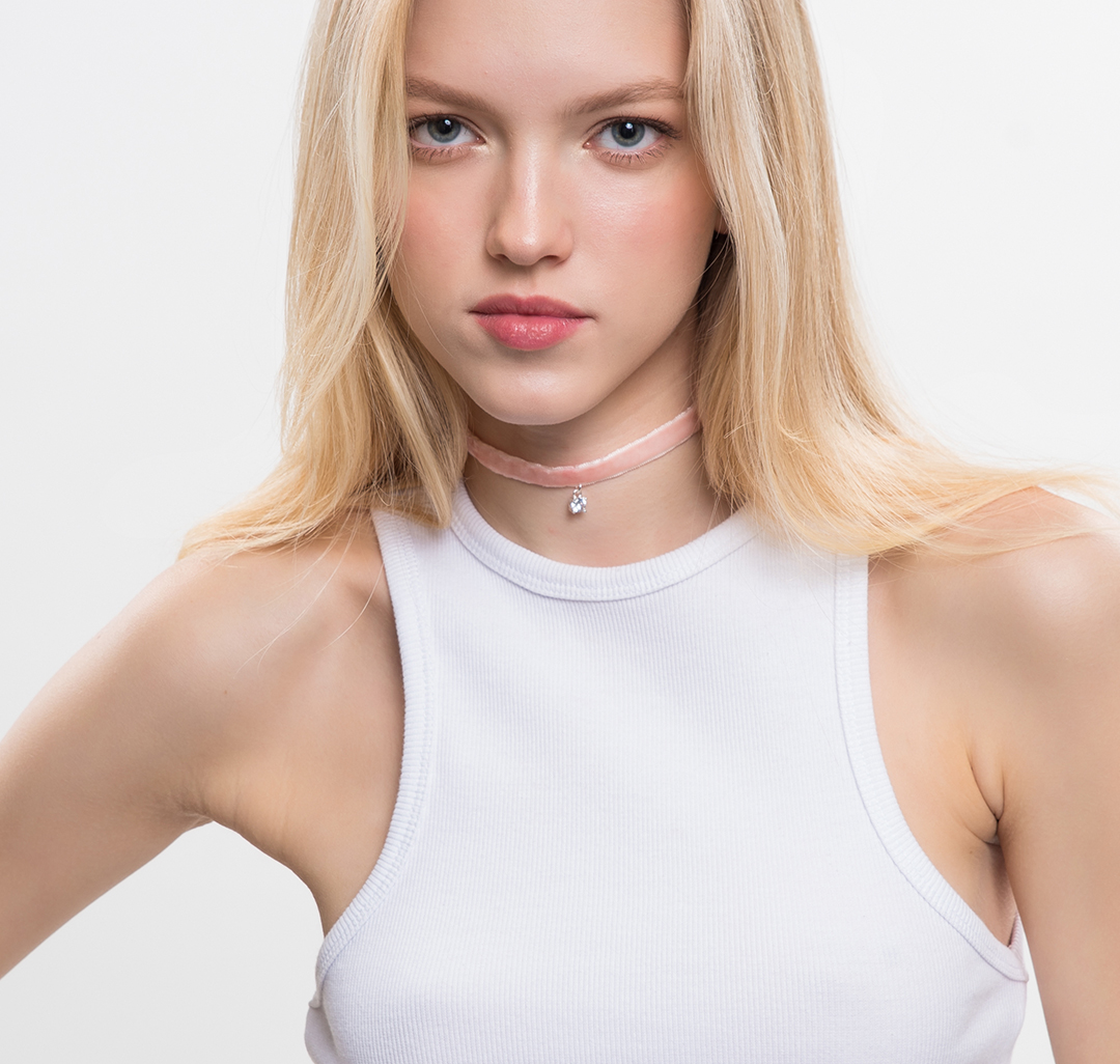 Чокер Мармалато, цвет Черный-прозрачный-серебро #2