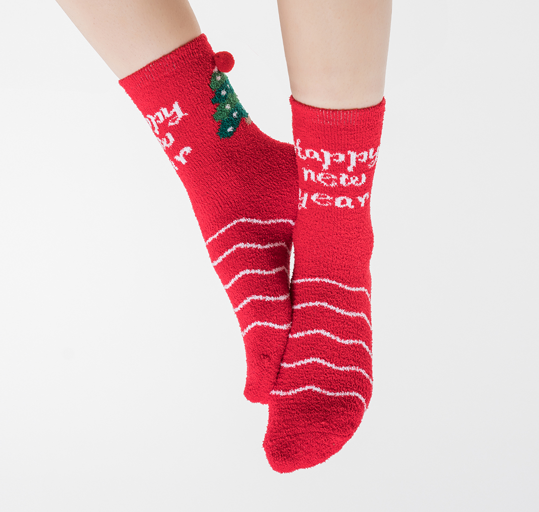 Носки (1 пара) Мармалато, цвет Красный-зеленый-белый #2