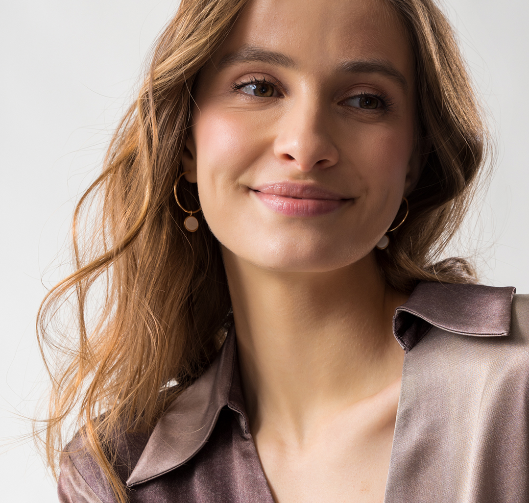 Серьги Мармалато, цвет Золото-белый #2